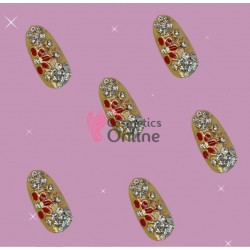 Decoratiuni 3D Metalice 058 Aurii Full Tips 